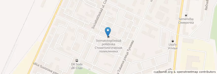 Mapa de ubicacion de Стоматологическая поликлиника en Russie, District Fédéral De La Volga, Bachkirie, Городской Округ Стерлитамак.