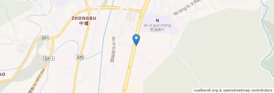 Mapa de ubicacion de 台塑石油 en Taiwan, New Taipei, Sanxia District.