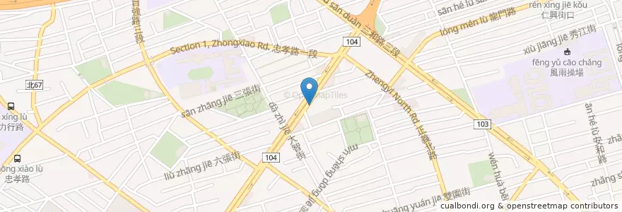 Mapa de ubicacion de 日統客運三重站 en Taiwán, Nuevo Taipéi.
