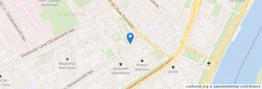 Mapa de ubicacion de Доктор Левин en Russia, Distretto Federale Centrale, Москва, Центральный Административный Округ, Район Хамовники.