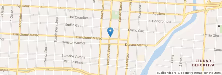 Mapa de ubicacion de Cafetería "La Concha" en キューバ, Guantánamo, Guantánamo, Ciudad De Guantánamo.