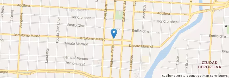 Mapa de ubicacion de Farmacia Unidad # 614 en Cuba, Guantánamo, Guantánamo, Ciudad De Guantánamo.