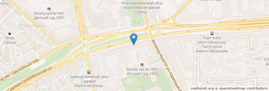 Mapa de ubicacion de Москва 127006 en Rusia, Центральный Федеральный Округ, Москва, Центральный Административный Округ, Тверской Район.