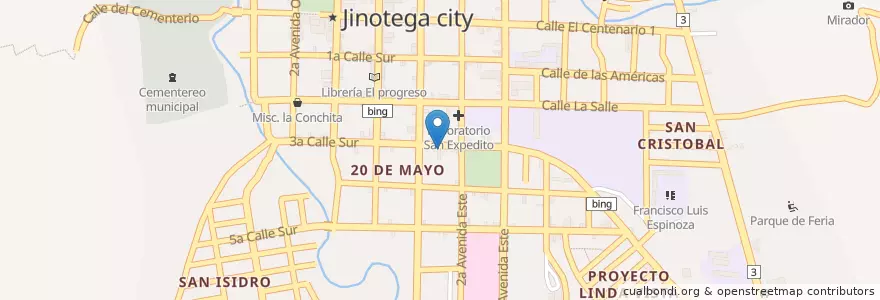 Mapa de ubicacion de MoneyGram en Nikaragua, Jinotega, Jinotega (Municipio).