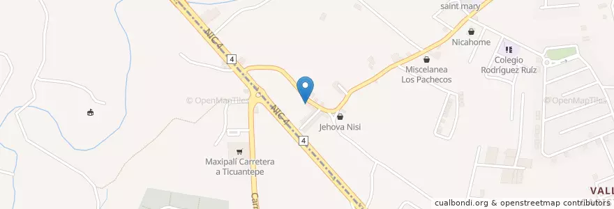Mapa de ubicacion de El Ranchito en ニカラグア, マサヤ県, Nindirí (Municipio).