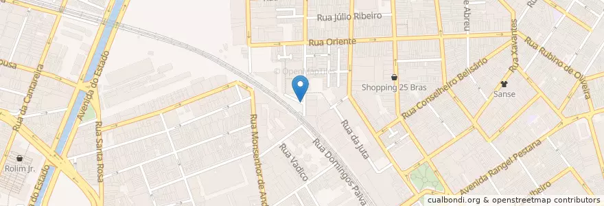Mapa de ubicacion de Estacionamento de Onibus en 브라질, 남동지방, 상파울루, Região Geográfica Intermediária De São Paulo, Região Metropolitana De São Paulo, Região Imediata De São Paulo, 상파울루.