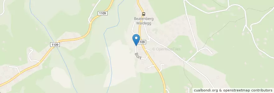 Mapa de ubicacion de Private Parking for Ula's Holiday Apartments en Zwitserland, Bern/Berne, Verwaltungsregion Oberland, Verwaltungskreis Interlaken-Oberhasli, Beatenberg.