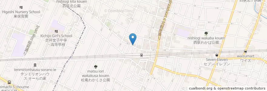 Mapa de ubicacion de しみず en Jepun, 東京都, 杉並区.