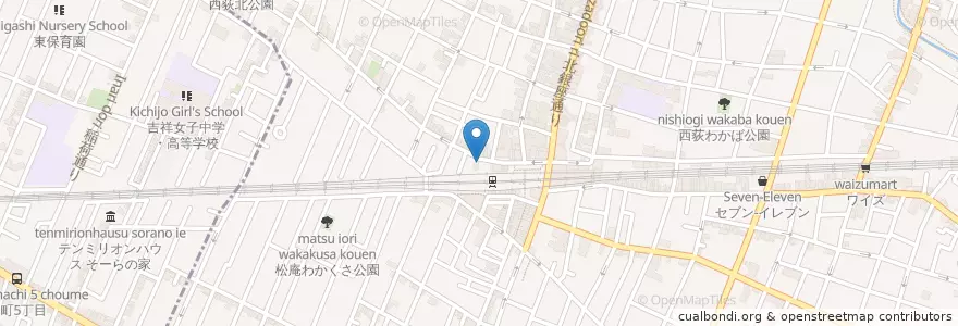 Mapa de ubicacion de 酒場244 en ژاپن, 東京都, 杉並区.