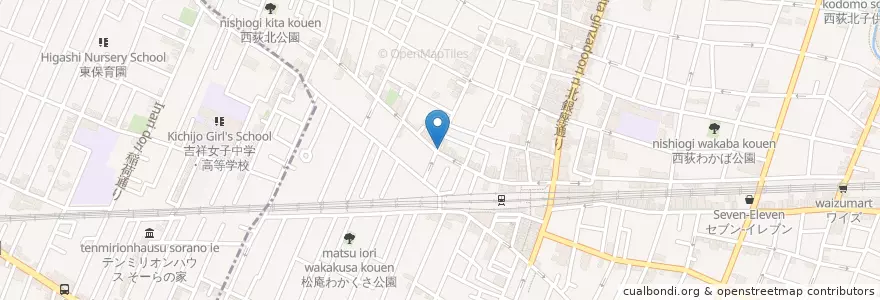 Mapa de ubicacion de 西京信用金庫 en 日本, 东京都/東京都, 杉並区.