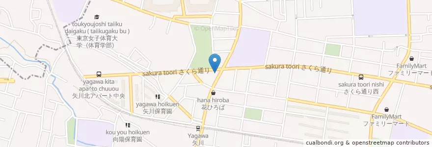Mapa de ubicacion de 養老の滝 en 日本, 東京都, 国立市.
