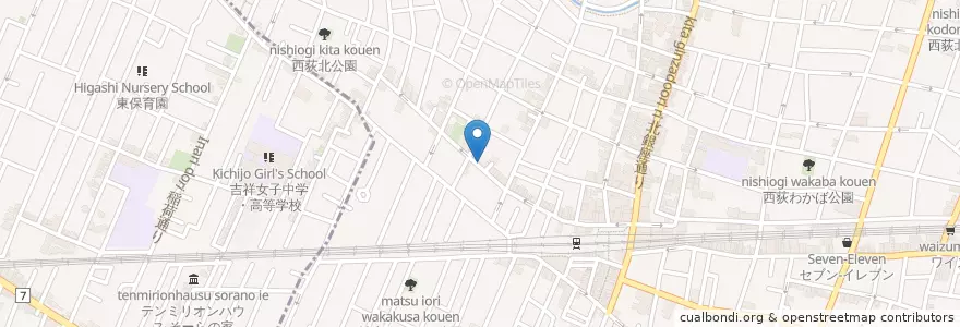 Mapa de ubicacion de イトキチ en Japón, Tokio, Suginami.