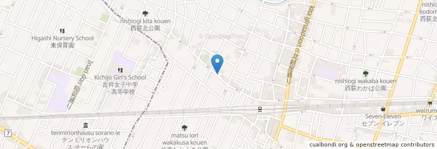 Mapa de ubicacion de 和々っ亭 en Japão, Tóquio, 杉並区.