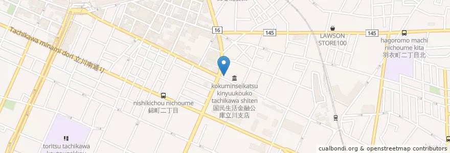 Mapa de ubicacion de Navi Park en Japonya, 東京都, 立川市.
