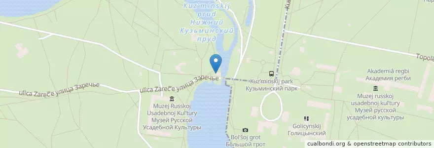 Mapa de ubicacion de Ветерок en ロシア, 中央連邦管区, モスクワ, Юго-Восточный Административный Округ, Район Кузьминки.