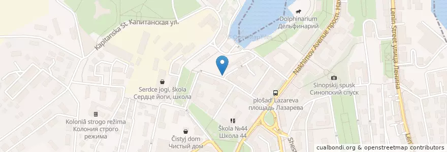 Mapa de ubicacion de Вкусный домик en Rússia, Distrito Federal Do Sul, Sebastopol, Севастополь, Ленинский Район, Ленинский Округ.