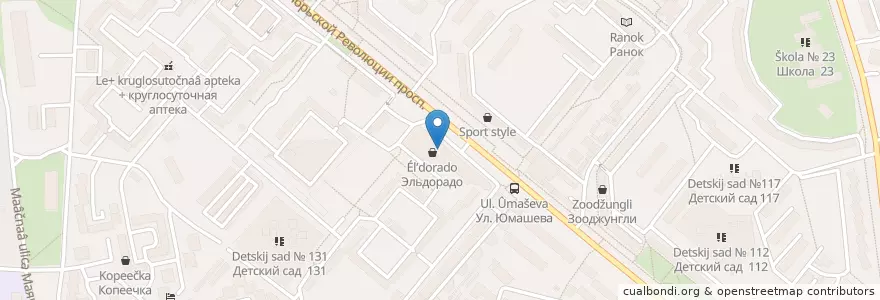 Mapa de ubicacion de Генбанк en Rússia, Distrito Federal Do Sul, Sebastopol, Севастополь, Гагаринский Район, Гагаринский Округ.