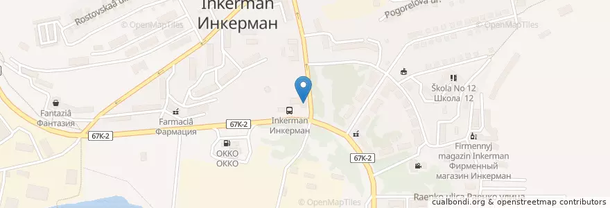 Mapa de ubicacion de РНКБ en Russie, District Fédéral Du Sud, Sébastopol, Севастополь, Балаклавский Район, Inkerman.