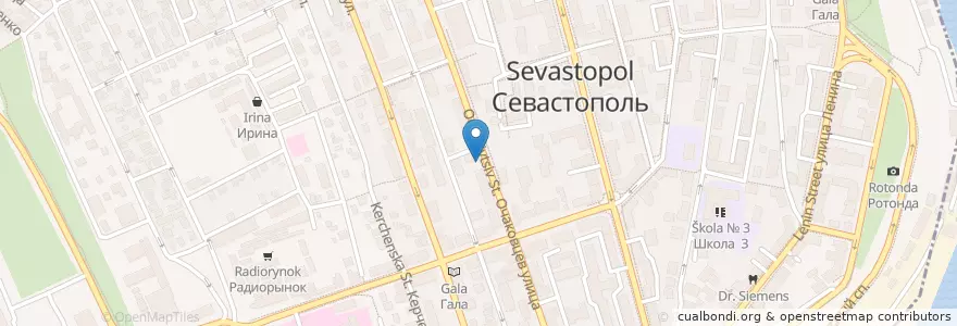 Mapa de ubicacion de Верхневолжский en Russia, South Federal District, Sevastopol, Sevastopol, Ленинский Район, Ленинский Округ.