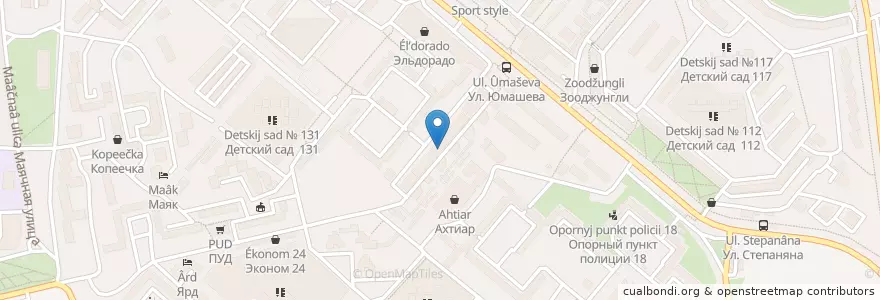 Mapa de ubicacion de Генбанк en Rusia, Южный Федеральный Округ, Sebastopol, Севастополь, Гагаринский Район, Гагаринский Округ.