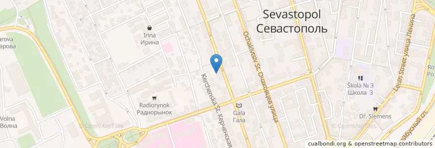 Mapa de ubicacion de ЧБРР en 러시아, 남부연방관구, Севастополь, Севастополь, Ленинский Район, Ленинский Округ.