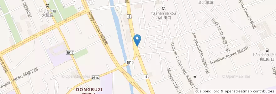 Mapa de ubicacion de 懷珍饌涼麵 en 臺灣, 桃園市, 桃園區.