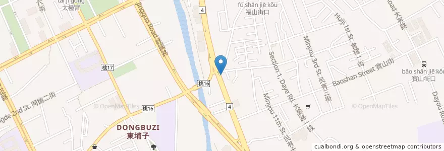 Mapa de ubicacion de 海全牛肉羊肉拉麵大王 en Taiwan, Taoyuan, Taoyuan.