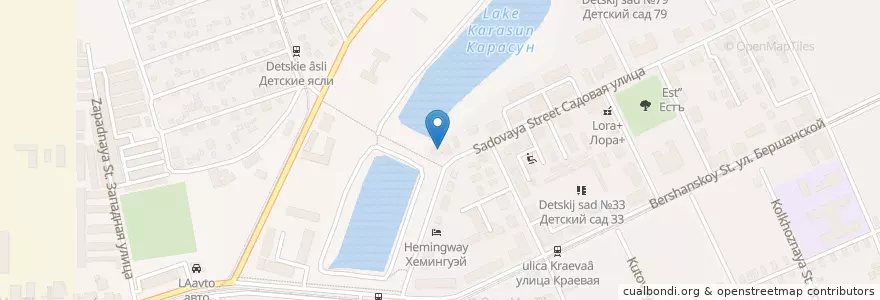 Mapa de ubicacion de Bellagio en Rusland, Zuidelijk Federaal District, Kraj Krasnodar, Городской Округ Краснодар.