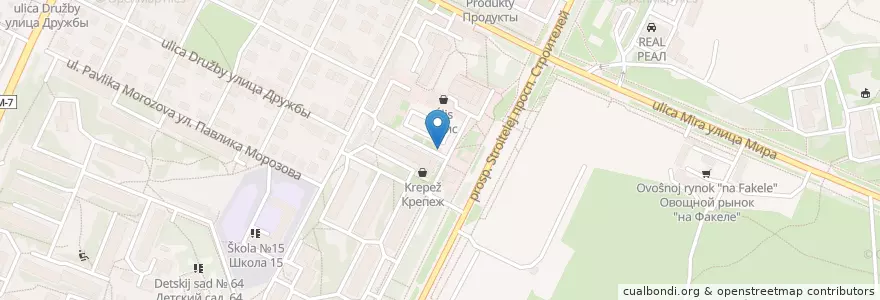 Mapa de ubicacion de Шаурма en Rusia, Distrito Federal Central, Óblast De Vladímir, Городской Округ Владимир.
