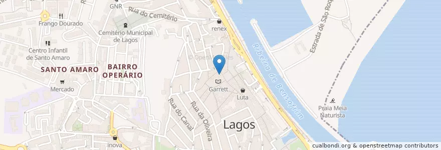 Mapa de ubicacion de Gil Eanes en Portekiz, Algarve, Algarve, Faro, Lagos, São Gonçalo De Lagos.