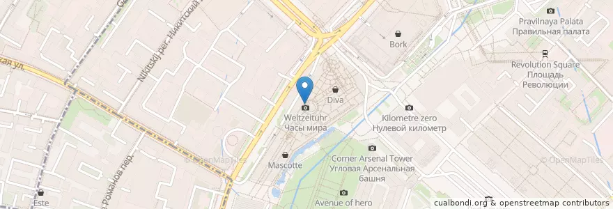 Mapa de ubicacion de Movenpick en روسیه, Центральный Федеральный Округ, Москва, Центральный Административный Округ.