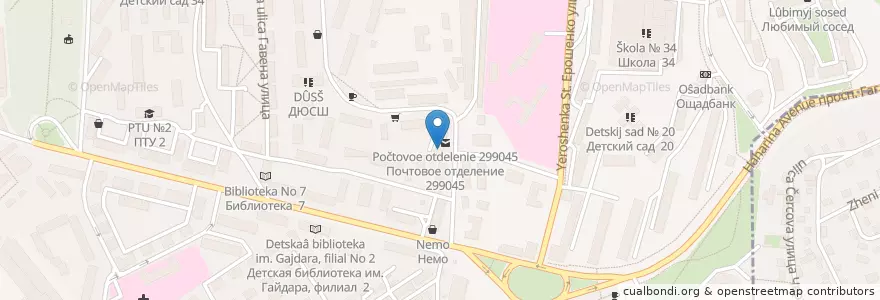 Mapa de ubicacion de Добрый доктор, фитоаптека en Russia, South Federal District, Sevastopol, Sevastopol, Гагаринский Район, Гагаринский Округ.