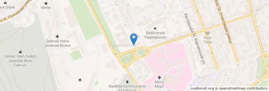 Mapa de ubicacion de Аптека No 1 en 俄罗斯/俄羅斯, 南部联邦管区, 塞瓦斯托波尔, 塞瓦斯托波尔, Ленинский Район, Ленинский Округ.