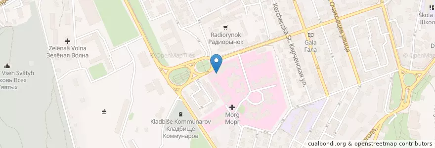 Mapa de ubicacion de Тэко en ロシア, 南部連邦管区, Севастополь, Севастополь, Ленинский Район, Ленинский Округ.