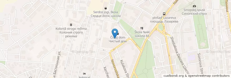 Mapa de ubicacion de Крымакционер en Russia, South Federal District, Sevastopol, Sevastopol, Ленинский Район, Ленинский Округ.