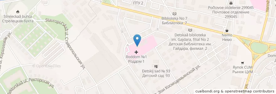 Mapa de ubicacion de Мета-Полис en Rússia, Distrito Federal Do Sul, Sebastopol, Севастополь, Гагаринский Район, Гагаринский Округ.