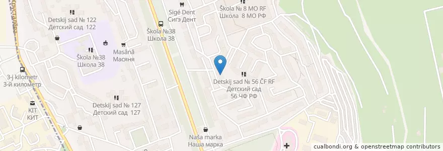 Mapa de ubicacion de Машенька en Rússia, Distrito Federal Do Sul, Sebastopol, Севастополь, Ленинский Район, Ленинский Округ.