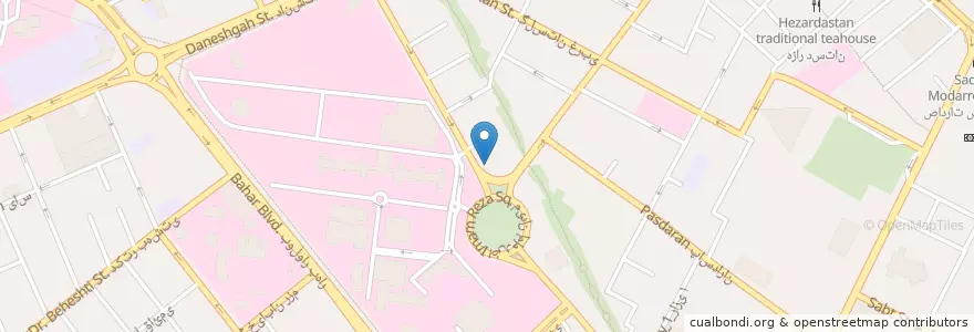 Mapa de ubicacion de مجتمع پزشکان en 이란, استان خراسان رضوی, شهرستان مشهد, مشهد, بخش مرکزی شهرستان مشهد.