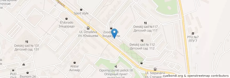 Mapa de ubicacion de Kids Room en Rusia, Южный Федеральный Округ, Sebastopol, Севастополь, Гагаринский Район, Гагаринский Округ.