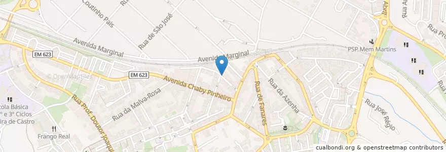 Mapa de ubicacion de Junta de Freguesia de Algueirão-Mem Martins en البرتغال, Área Metropolitana De Lisboa, Lisboa, Grande Lisboa, Sintra, Algueirão-Mem Martins.
