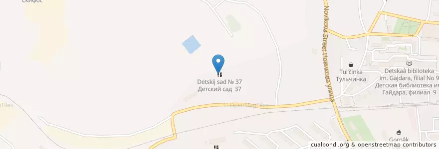 Mapa de ubicacion de Детский сад № 37 en 러시아, 남부연방관구, Севастополь, Севастополь, Балаклавский Район, Балаклавский Округ.