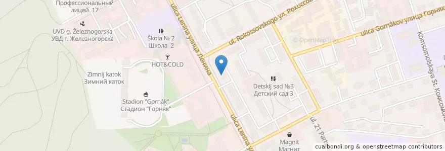 Mapa de ubicacion de Доктор Столетов en ロシア, 中央連邦管区, Курская Область, Городской Округ Железногорск.