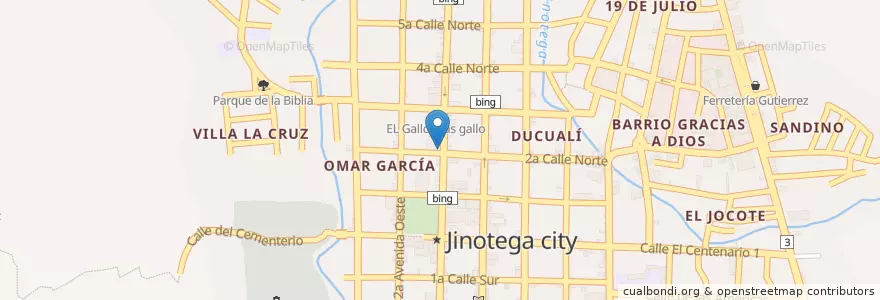 Mapa de ubicacion de Cyber Zone en Nicaragua, Jinotega, Jinotega (Municipio).