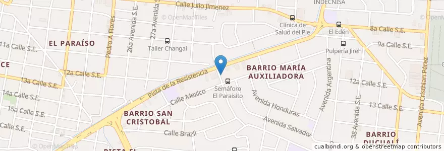 Mapa de ubicacion de Esther Cristina en ニカラグア, マナグア県, Managua (Municipio).
