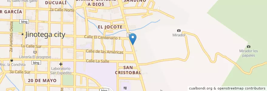Mapa de ubicacion de Autolavado Andrea en Nicaragua, Jinotega, Jinotega (Municipio).