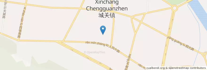 Mapa de ubicacion de 新昌县人民政府 en 中国, 浙江省, 绍兴市, 新昌县.