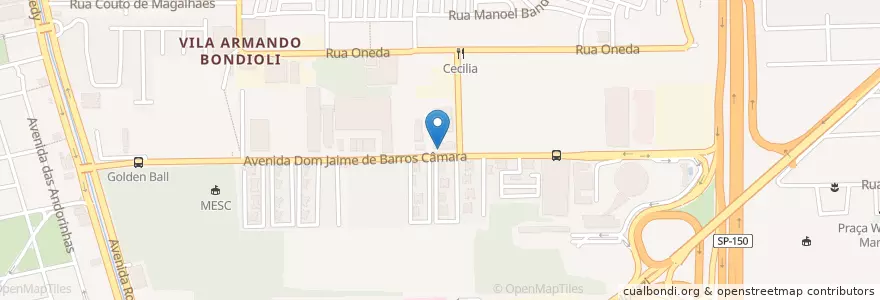 Mapa de ubicacion de Choperia World Chopp en Brasilien, Südosten, São Paulo, Região Geográfica Intermediária De São Paulo, Região Metropolitana De São Paulo, Região Imediata De São Paulo, São Bernardo Do Campo.