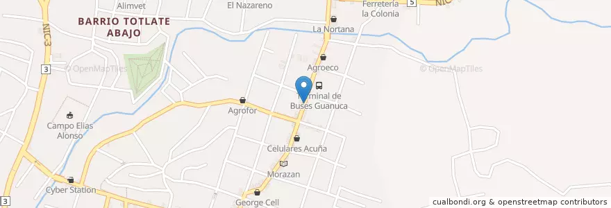 Mapa de ubicacion de Vallejos en نیکاراگوئه, Matagalpa, Matagalpa (Municipio).