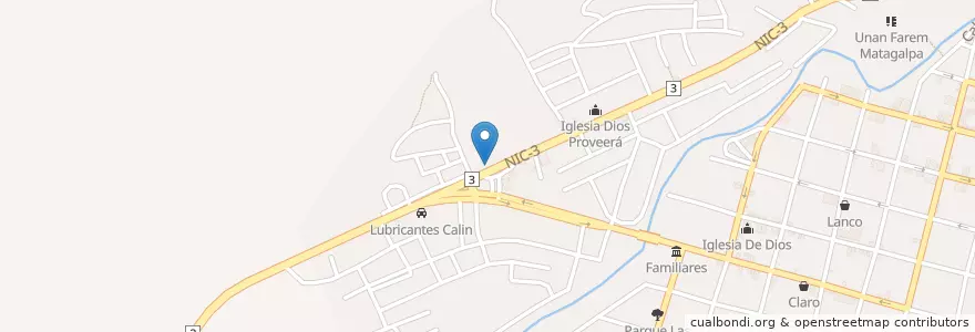 Mapa de ubicacion de Farmacia Fernanda en Nicaragua, Matagalpa, Matagalpa (Municipio).