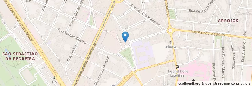 Mapa de ubicacion de Casa do Peixe en 포르투갈, Área Metropolitana De Lisboa, Lisboa, Grande Lisboa, 리스본.